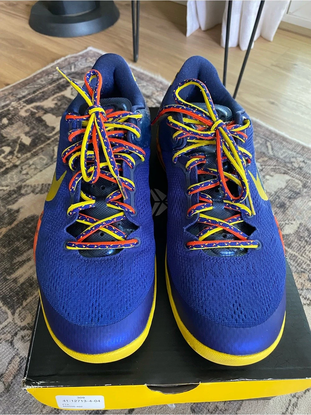 Nike Kobe 8 System 'Barcelona Tiger’ sneakers.